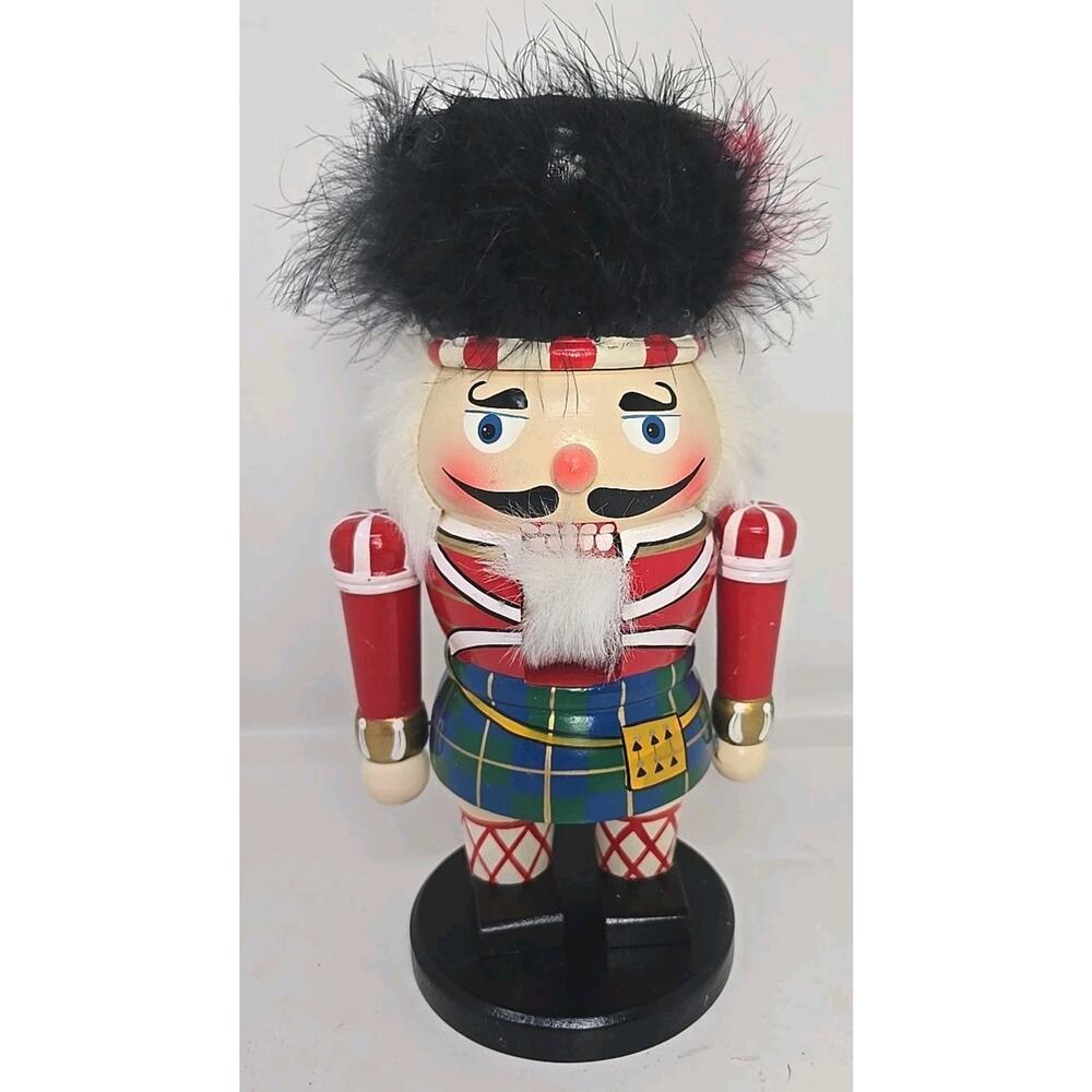 Vintage Christmas Handcrafted About 11" Tall Nutcracker U312 A